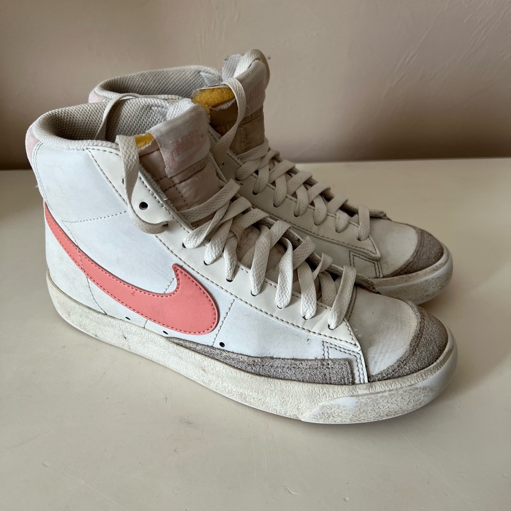Nike Blazers Mid 77 Vintage White Madder Root Fossil Stone High-Top Sneakers 7